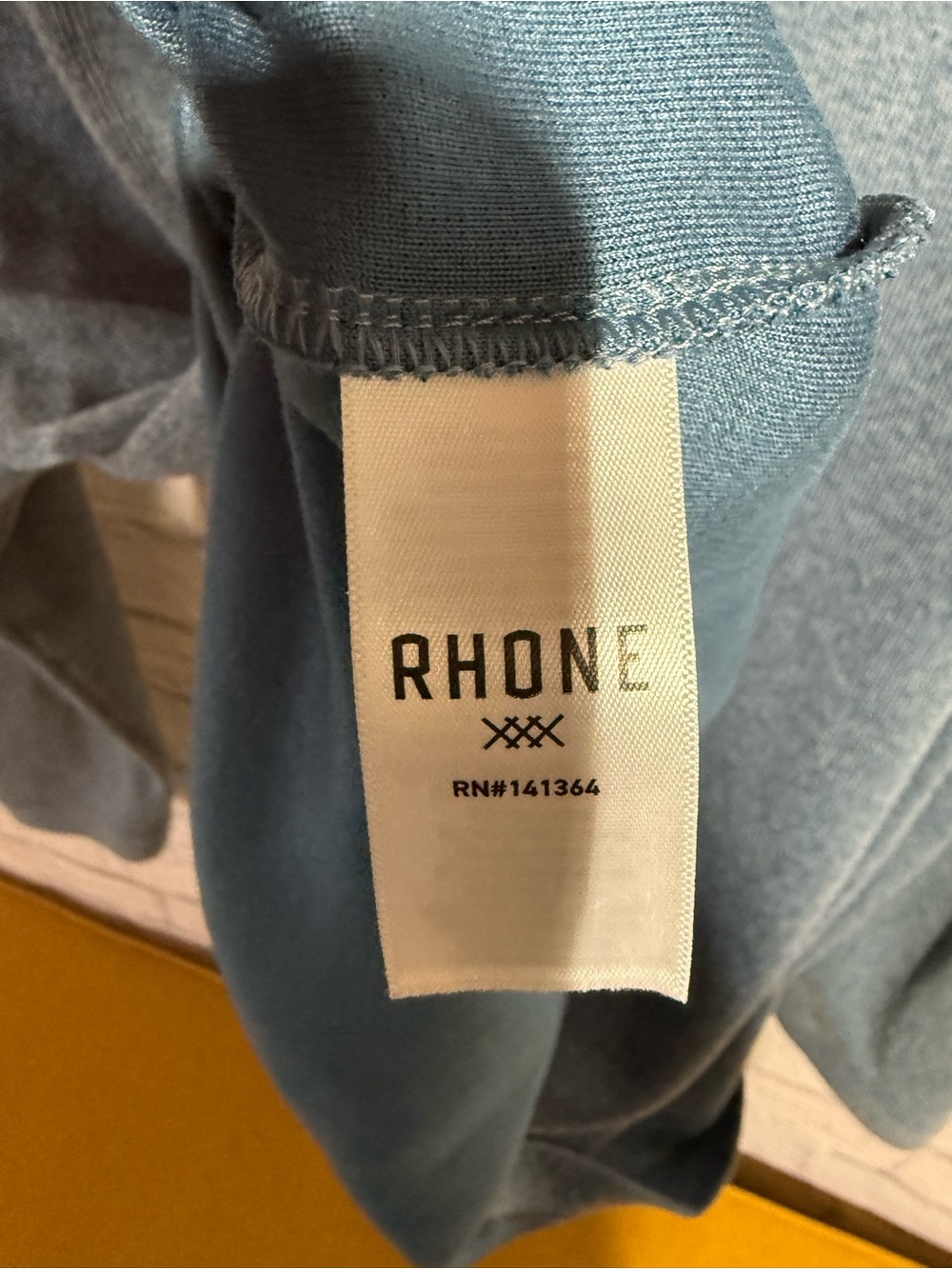 Men's Rhone Commuter Blue Quarter-Zip Knit Sweater, Size XXL - Picture 7 of 12